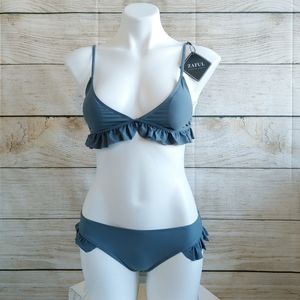 zaful ruffle bikini